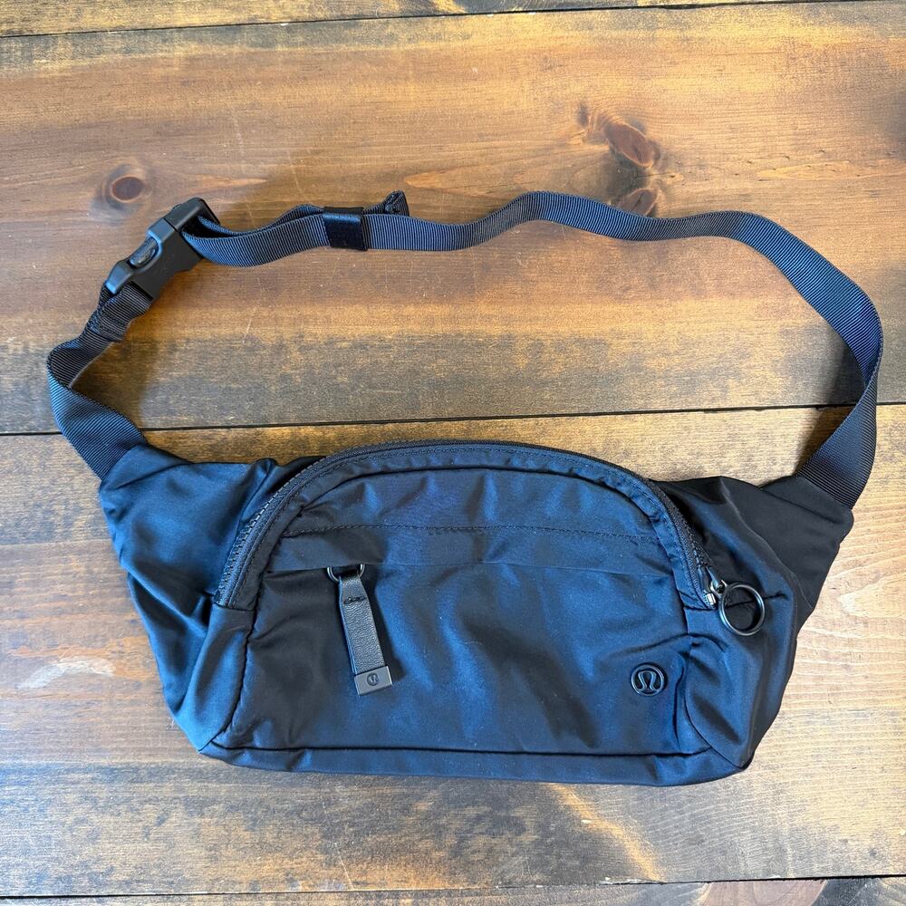 Lululemon On the Beat Belt Bag Black Crossbody Waist Shoulder Bag